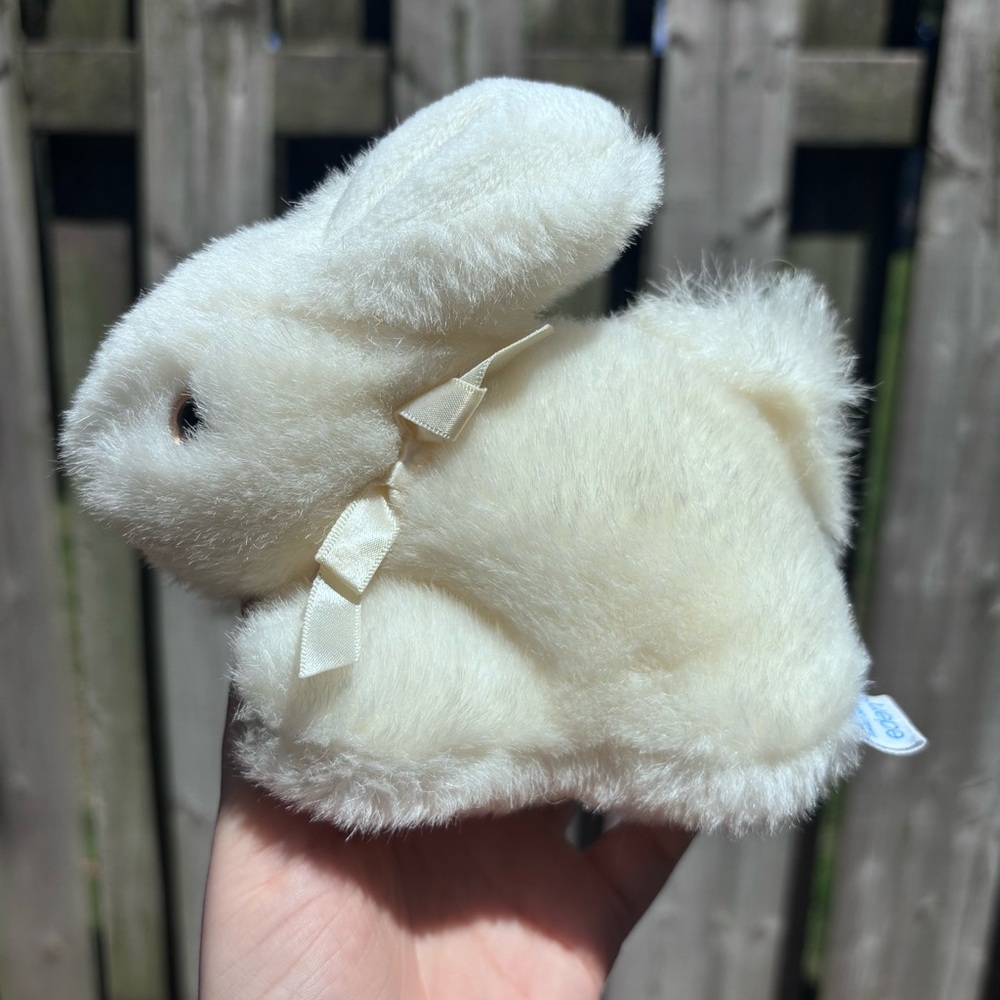 Vintage Eden Small White Rabbit Plush
